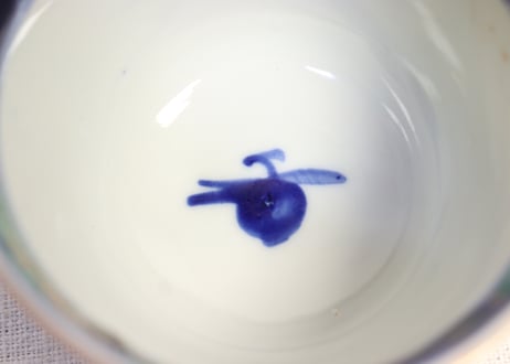明治前期色絵萩図向付
