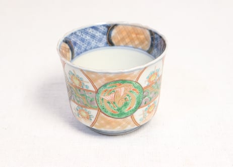 明治前期色絵鳳凰図向付 5客組 1客ノミホツ