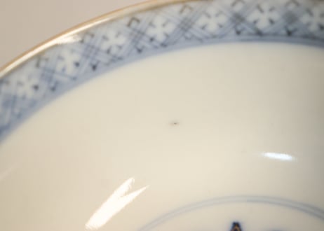 明治前期色絵牡丹と松図蓋茶碗