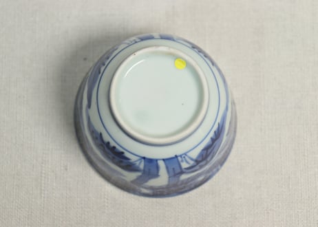 江戸後期染付竹図向付③高台あたり傷