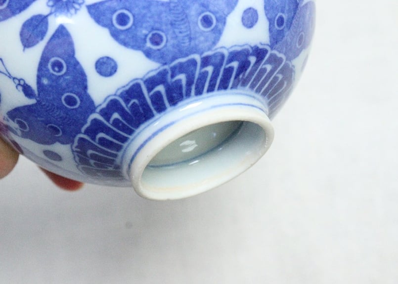 明治後期～大正銅判蝶図飯茶碗 | 吉祥寺PukuPuku