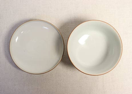 明治前期九谷焼色絵高砂図蒸茶碗