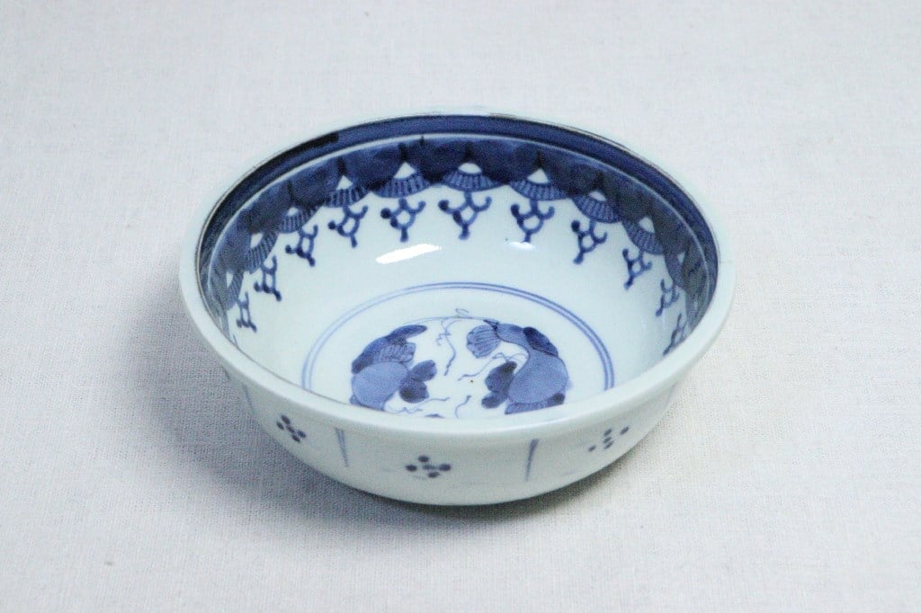 江戸後期染付瓢箪と瓔珞文図春寒鉢 | 吉祥寺PukuPuku