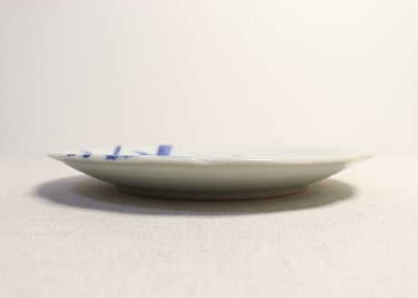 明治後期～大正銅判竹と筍図7寸皿①