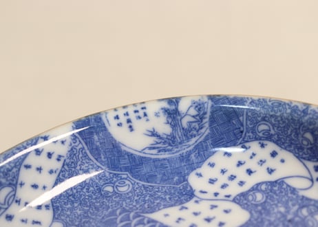 明治後期～大正銅判巻物と兎図小皿①