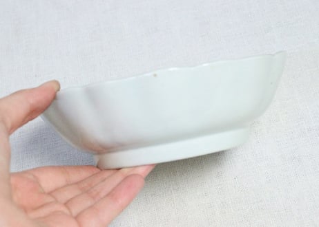 江戸幕末染付山葡萄図なます皿➁　かたつき,フリモノ