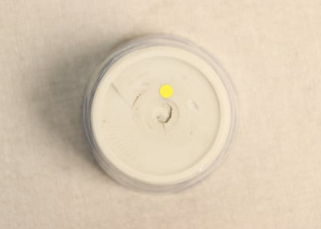 明治後期~大正銅判伊勢海老と貝尽くし図猪口②窯傷