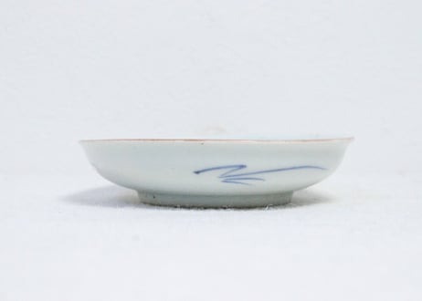 江戸中期色絵茄子図小皿①