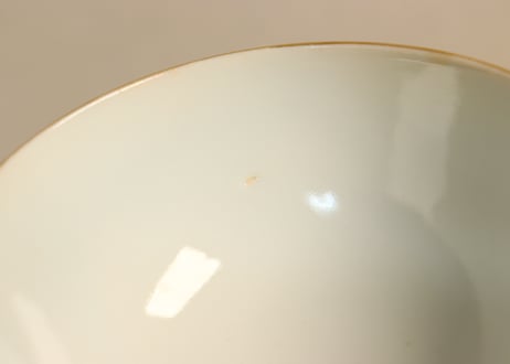 明治後期～大正金彩染付菊図湯呑