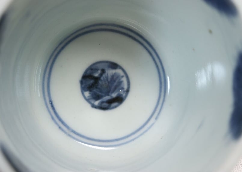 江戸後期染付竹林賢人図大猪口 ノミホツ | 吉祥寺PukuPuku