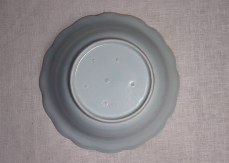 江戸後期染付海老図8寸鉢