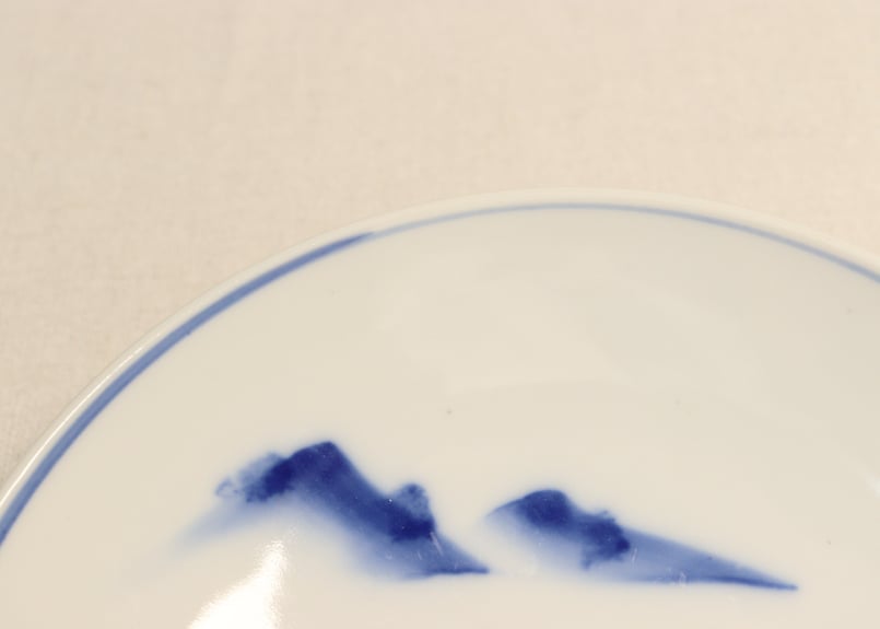 大正～昭和戦前染付山水図7寸皿 | 吉祥寺PukuPuku