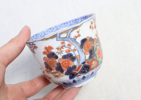 明治前期色絵四君子図向付①