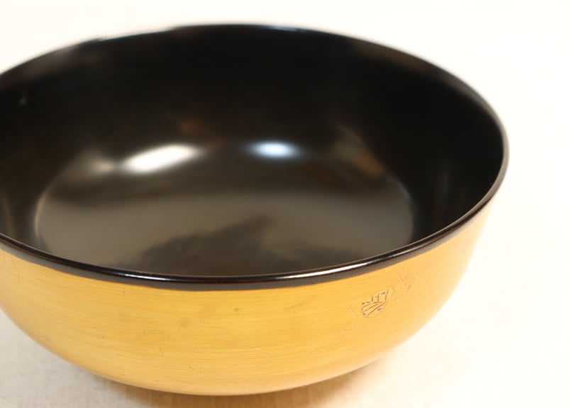 明治～大正内黒金塗蒔絵川辺図吸物椀 | 吉祥寺PukuPuku