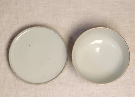 明治前期色絵花と鳳凰図蒸茶碗