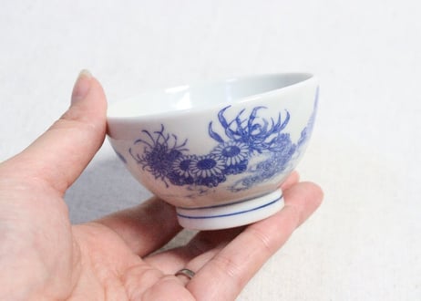 明治後期～大正銅判菊図湯呑
