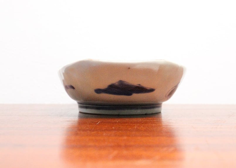 江戸中期染付鮎図舟形皿 | 吉祥寺PukuPuku