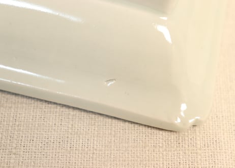 江戸後期色絵山水図長皿②　少かたつき