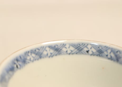 明治前期色絵弓矢と道具図向付