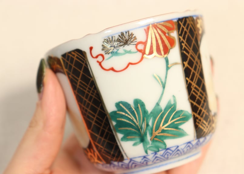 明治後期～大正銅判色絵草花図向付 | 吉祥寺PukuPuku