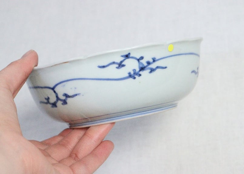 江戸中期染付松竹梅図なます皿③ 小ニュウ | 吉祥寺PukuPuku