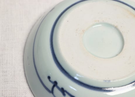 江戸後期染付雷文なます皿