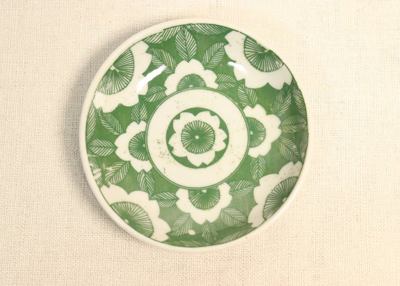 送料無料　幕末～明治　手書き達磨図小皿　径12.5ｃｍ 明治後期～大正銅判武者図9寸皿 山仁製 窯傷 | 吉祥寺PukuPuku