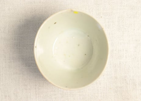 【金継ぎ用】江戸中期染付松竹梅図くらわんか猪口 ホツ