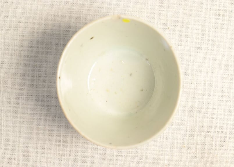 江戸中期　極上　呉須蕎麦猪口　見込み　(1780)年　五弁花　崩し松竹梅変わり文 江戸中期染付竹図そば猪口 | 吉祥寺PukuPuku