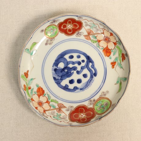 伊万里焼　染付　笹の葉形皿５客　曳舟の図 伊万里焼 染付 笹の葉形皿5客 曳舟の図 - メルカリ