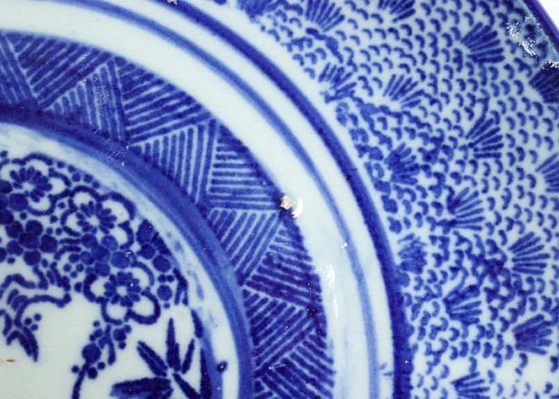 明治後期～大正紙刷微塵唐草図7寸皿 | 吉祥寺PukuPuku