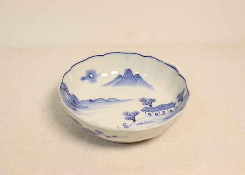 明治前期染付山水人物図なます皿 | 吉祥寺PukuPuku