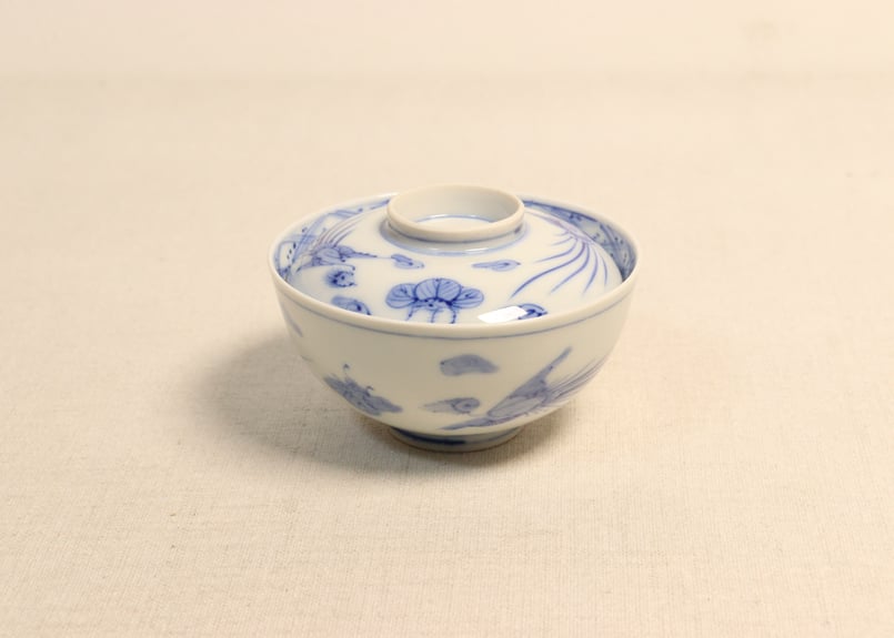 明治後期～大正染付鳳凰図飯茶碗 | 吉祥寺PukuPuku