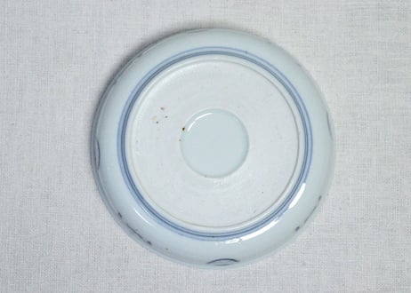 江戸後期染付竹林賢人図なます皿