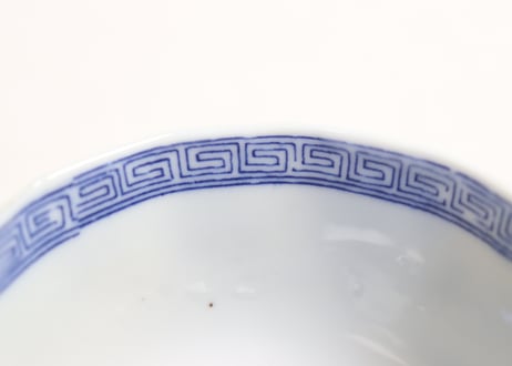 明治後期～大正銅判金彩山水図向付