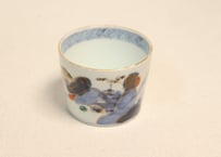 江戸後期色絵山水図猪口①