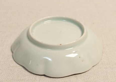 江戸後期色絵草花図小皿 5客組