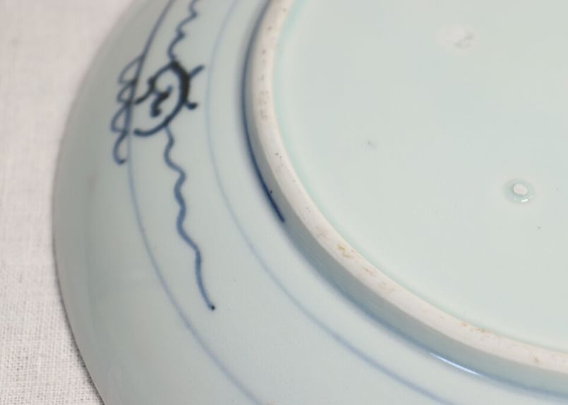 剌綉工藝品 松鶴 江戸幕末松鶴図尺皿 ムシクイ,少フリモノ | 吉祥寺PukuPuku