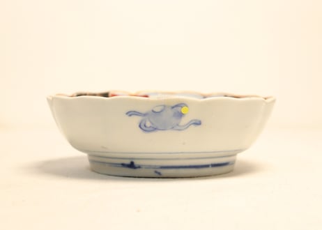 明治後期～大正色絵松竹梅図大なます皿②少甘手