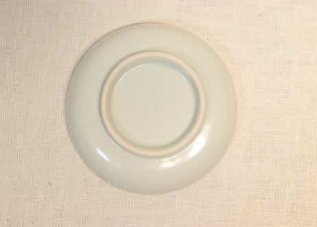 明治前期色絵花と幾何学文小皿①