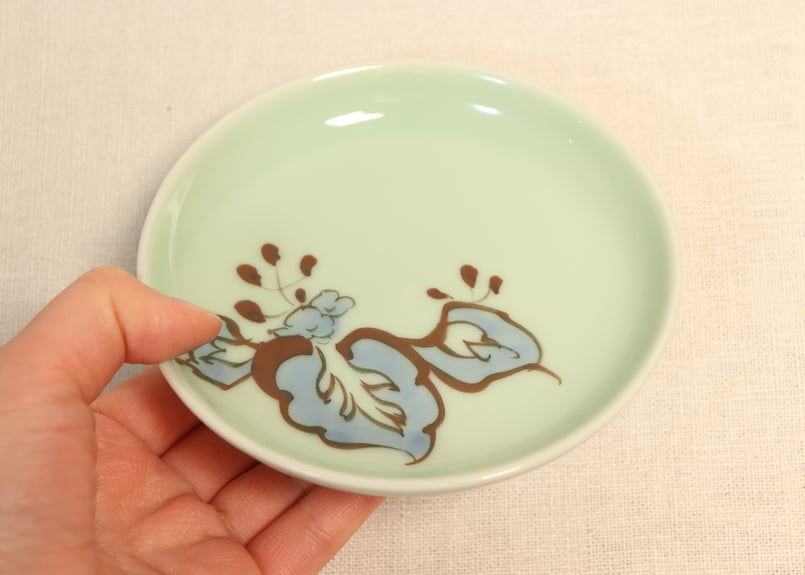 大正～昭和戦前青磁染付桐図小皿 | 吉祥寺PukuPuku