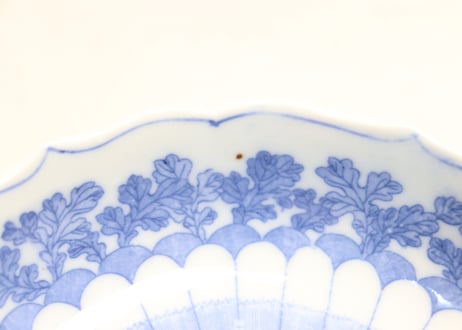 明治後期～大正銅判菊図大なます皿
