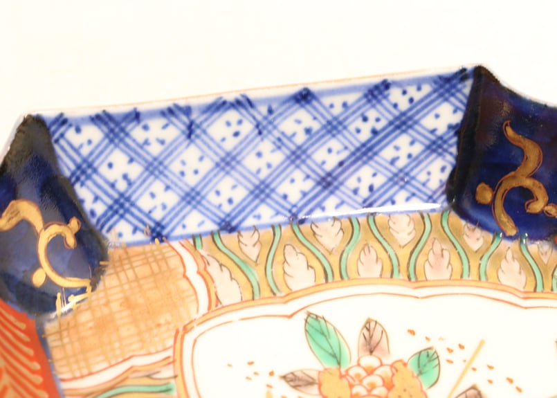 明治前期色絵柘榴図菱形皿① | 吉祥寺PukuPuku