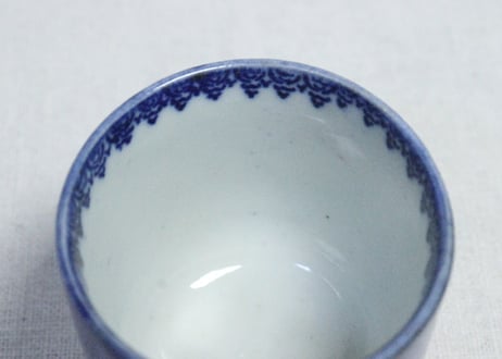 明治前期紙刷幾何学捻子文図筒向付