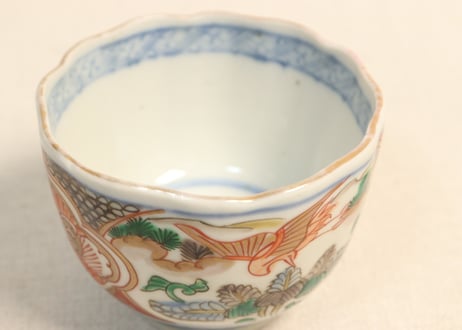 明治前期色絵桐と鳳凰図向付
