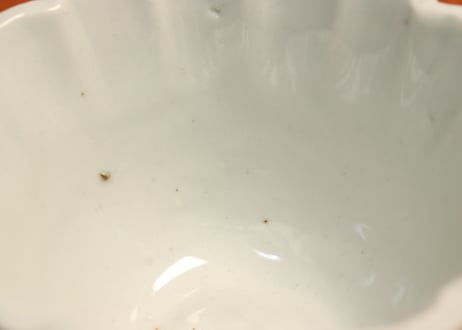 江戸中期白磁陽刻雲龍図向付②黒点