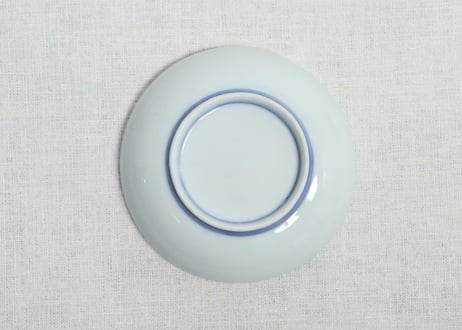 明治後期～大正染付芭蕉図小皿