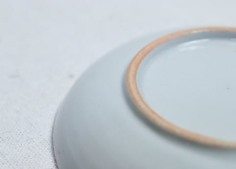 明治後期～大正銅判流水に紅葉図小皿