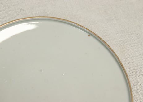 明治前期色絵三方鮎図蒸茶碗