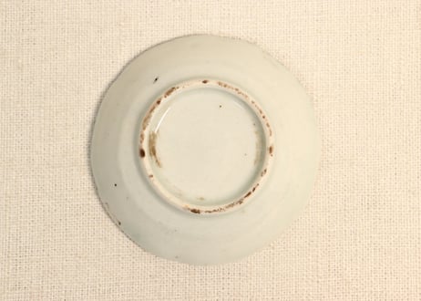 江戸後期染付巾着図豆皿①